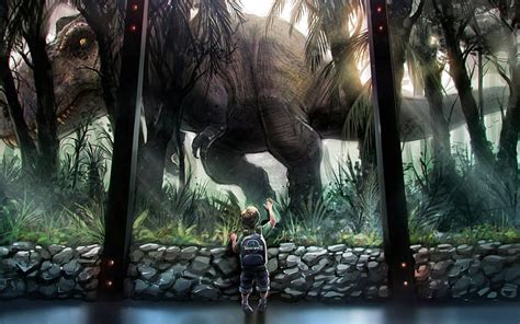 Online crop | HD wallpaper: dinosaurs, Jurassic World, children, artwork, fantasy art ...