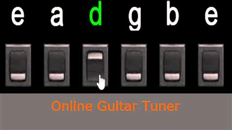 mini guitar tuner online (standar tunning) - YouTube