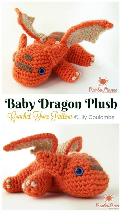 20 Amigurumi Dragon Free Crochet Patterns • DIY How To