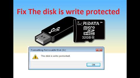 how to format write protected flash drive