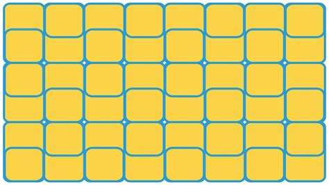 Geometric pattern with yellow and blue squares on a white background. Old school design yellow ...