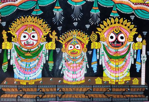 Lord Jagannath painting Handmade Wall Art Tapestry | Etsy