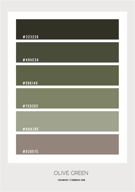 olive-green-color-scheme - Fabmood | Wedding Colors, Wedding Themes ...