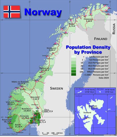 Population Density Of Norway | Smart Quiz Basket