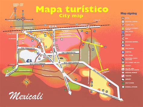 Maps of San Felipe, Mexicali, Border Crossing, North and South Campos, etc