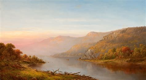 Mountain River Scene (Autumn on the Hudson) by Charles Wilson Knapp | USEUM