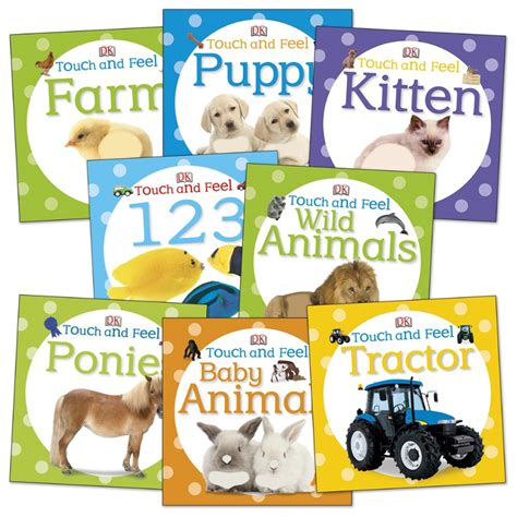 Touch and Feel Board Books - Set of 8