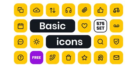 Icons Basic Set - Free to Use (Community) (Community) | Figma