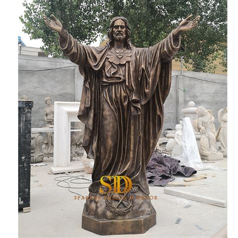 Custom Made Religious Statue Big Size Jesus Bronze Statue for Church Decoration - Outdoor Bronze ...