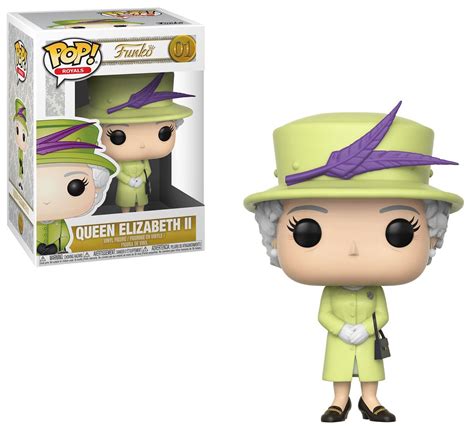 Funko Royals Pop Royals Queen Elizabeth II Vinyl Figure Green Outfit - ToyWiz