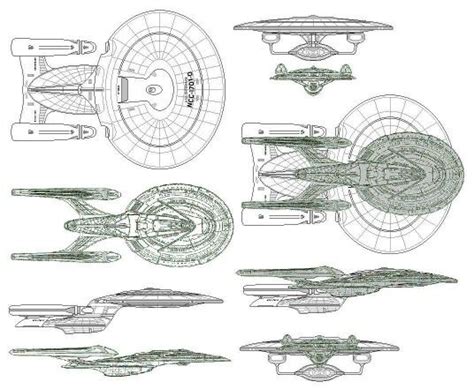 Size Comparison of U.S.S Enterprise NCC - 1701 D and NCC - 1701 E | Star Trek | Pinterest | D