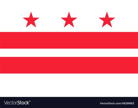 Washington dc - flag Royalty Free Vector Image