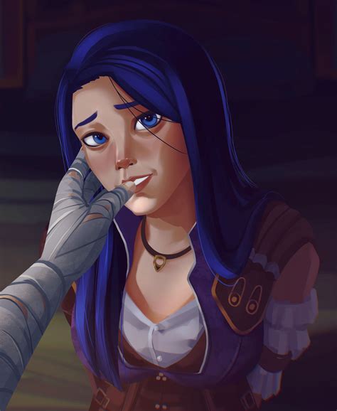 Arcane fan art Caitlyn by Salostah on DeviantArt