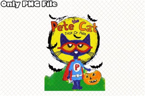 Pete the Cat Halloween Png Halloween Party Digital Pete Cat - Etsy