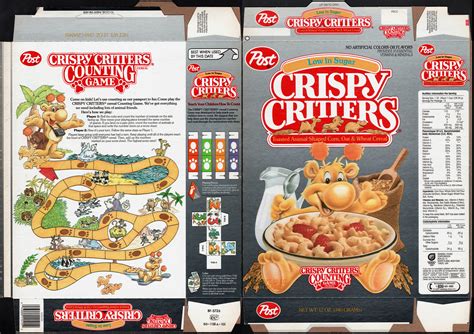 Post - Crispy Critters cereal box - counting game - 1987 | Flickr