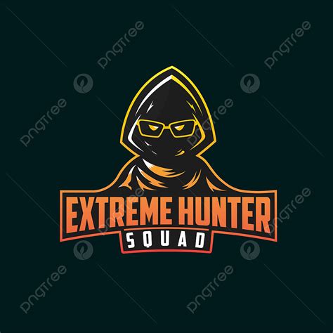 Extreme Hunter Squad Gaming Logo Design Template For Gamer Team ...