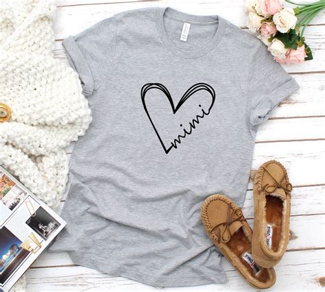 Mimi Heart Shirt Mimi Shirts Mimi Life Shirt Grandma - Etsy