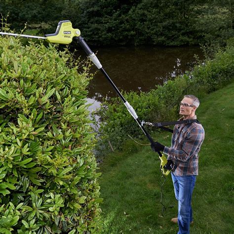 Ryobi 450W 40cm AC Pole Hedge Trimmer - Bunnings Australia