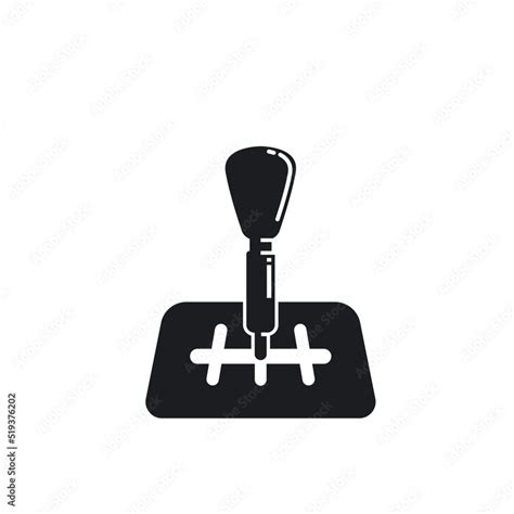 car gear shift handle icon vector illustration concept design Stock ...