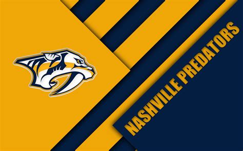 Download Emblem NHL Logo Nashville Predators Sports 4k Ultra HD Wallpaper