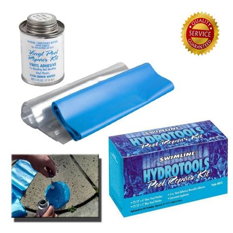 Vinyl Pool Repair Kit Fix Hole Rip Above Ground Swimming Plastic Patch Water Bed | Vinyl pool ...