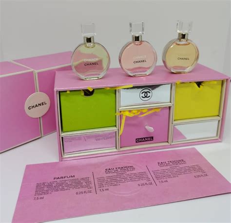 Perfume Chanel Chance miniature perfume gift set 3 in 1, Beauty ...