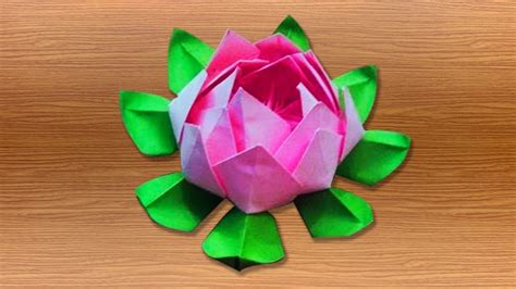 Origami lotus flower instruction - lopinic