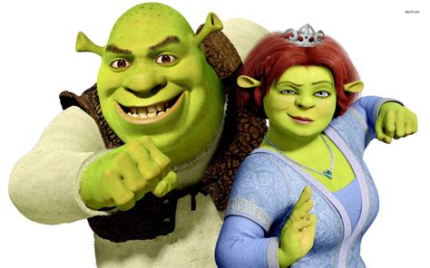 Shrek and Princess Fiona wallpaper – Cartoon wallpapers