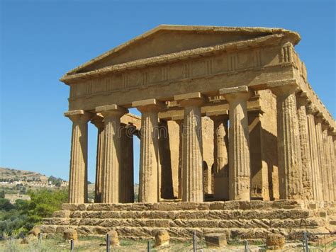 Temple of Concordia. stock image. Image of doric, cultural - 11312061