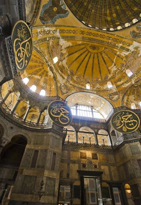 Hagia Sophia Dome Interior editorial stock photo. Image of culture ...