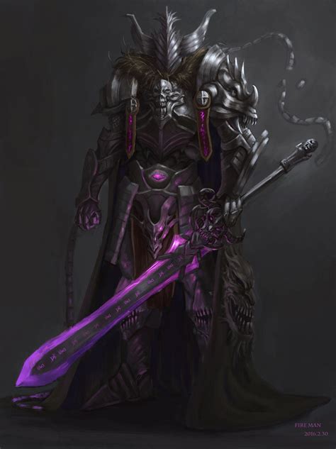 Dark Knight, qiyu lin | Fantasy character design, Knight, Fantasy concept art