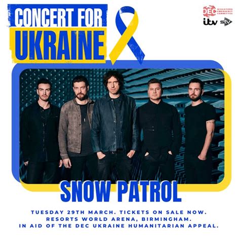 Snow Patrol on Twitter: "We will be performing at Concert for Ukraine ...