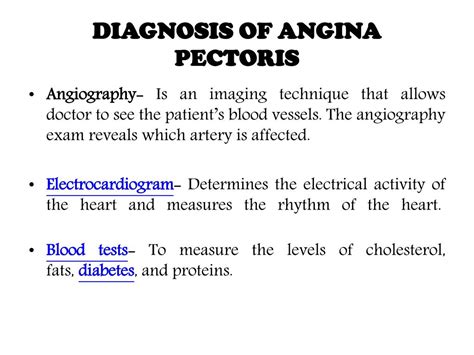 PPT - Angina pectoris : causes, symptoms, diagnosis and treatment ...