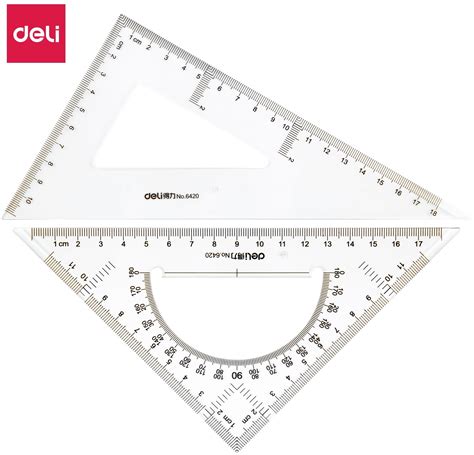 Triangle Ruler Set Deli 20cm · Stationery