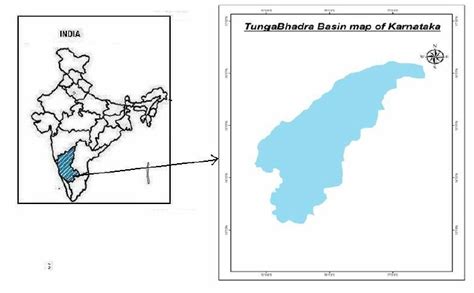 Location of the study area, Tungabhadra River Basin, South India ...