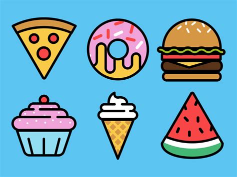 Foodie Icons by Cata Winitzky on Dribbble