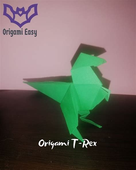 How to make an origami tyrannosaurus rex? - (Easy) Dinosaurs - Origami Easy