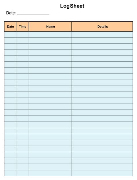 Payment Log Sheet Template - 10 Free PDF Printables | Printablee