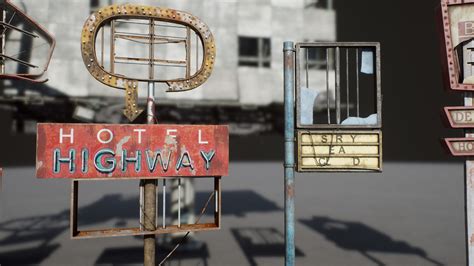 ArtStation - Post Apocalyptic Signs - VOL 2 | Game Assets