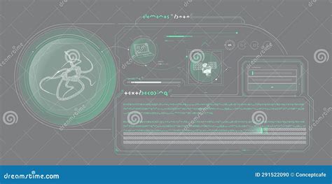 Futuristic HUD Design of Sci-fi Data. Stock Vector - Illustration of location, research: 291522090