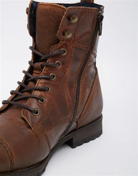 Aldo Graegleah Leather Derby Boots in Brown for Men | Lyst