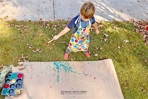 How to Splatter Paint for Kids - Days With Grey