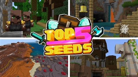 TOP 5 SEEDS for MINECRAFT BEDROCK! - Crazy Village Strongholds! (Minecraft Bedrock Edition Seeds ...