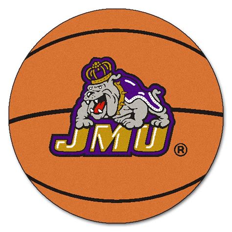 27" Round James Madison Dukes Basketball Mat - OnlineSports.com