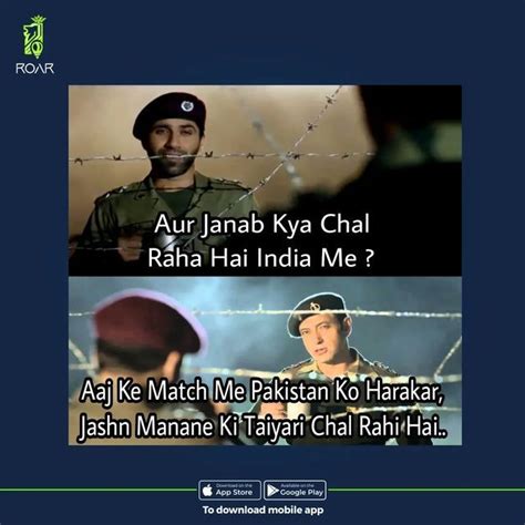 India vs Pakistan memes | Sports app, Roar, Fun sports