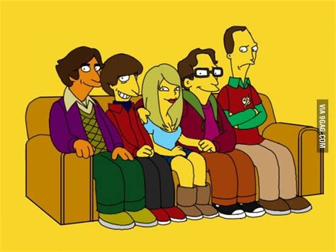 The Big Bang Theory Stars visiting the Simpsons Universe | Big bang ...