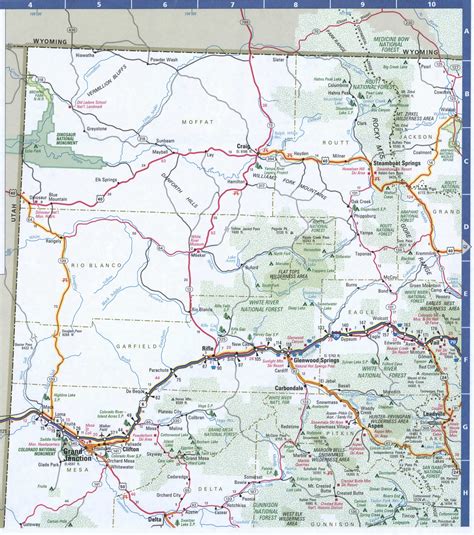 Colorado Road Map Printable