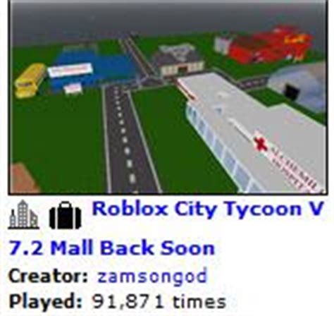 ROBLOX Ratings: Review on ROBLOX city Tycoon!