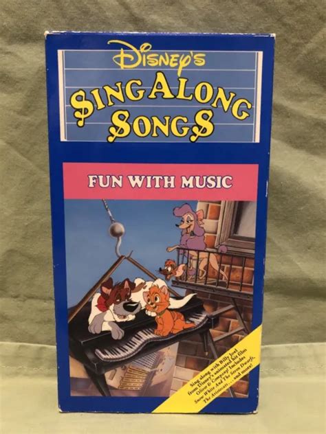 DISNEY’S SING ALONG Songs - Fun With Music (VHS, 1993) £8.15 - PicClick UK