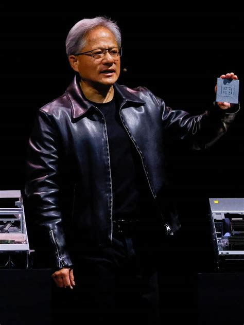 Jensen Huang Nvidia CEO Leather Jacket